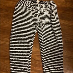 SHEIN Black and White Striped Straight Leg Pants